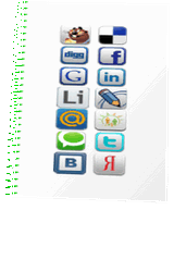 Коробка  модуля социальных закладок MVSocialbuttons
